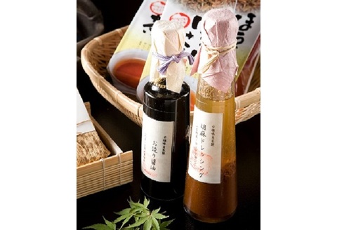 造り醤油・胡麻ドレッシング セット 【豆腐 玉子御飯 利尻昆布 醤油 ステーキ 鰹節 焼魚 刺身】(H039107)