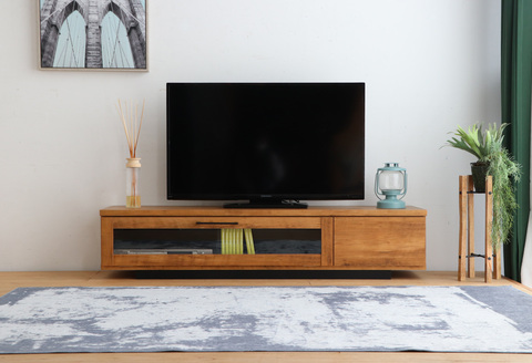 アダムロ 140ローボード LBR 【テレビ台 テレビ TV ローボード リビング用 収納家具 AV機器収納 国産】(H060665)