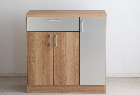 TMモデロ 90カウンター SNA 【食器棚 食器 ダイニングボード 家具 国産 家電収納庫 ダイニング】(H060656)