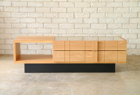 サモア コレクションテーブル 【リビング センター ガラス 北欧 ナチュラル 引出し 収納付き おしゃれ 開梱設置 梱包材引き取り 完成品】(H062190)