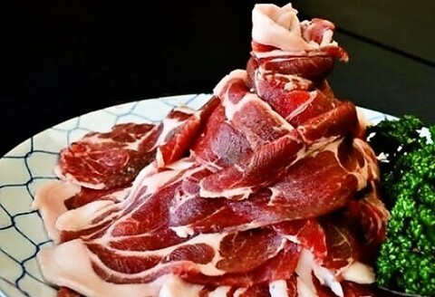 脊振ジビエ イノシシ肉スライスセット ロース＆バラ 約600g 【脊振 ジビエ イノシシ肉 ロース バラ】(H044123)