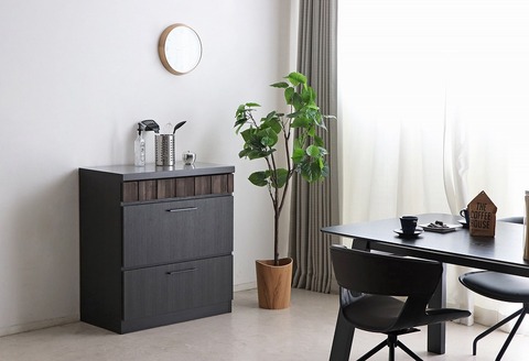 RESE(レセ) 80カウンター引出 【キッチンカウンター 食器 食器棚 キッチン 家具 国産 収納 台所収納 完成品】(H060649)