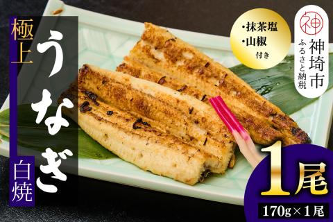 【職人手焼き】国産特大うなぎ白焼1尾（約170g前後）【国産 うなぎ 鰻 ウナギ 極上 白焼き 香ばしい 旨味 スタミナ 抹茶塩 山椒】(H097109)