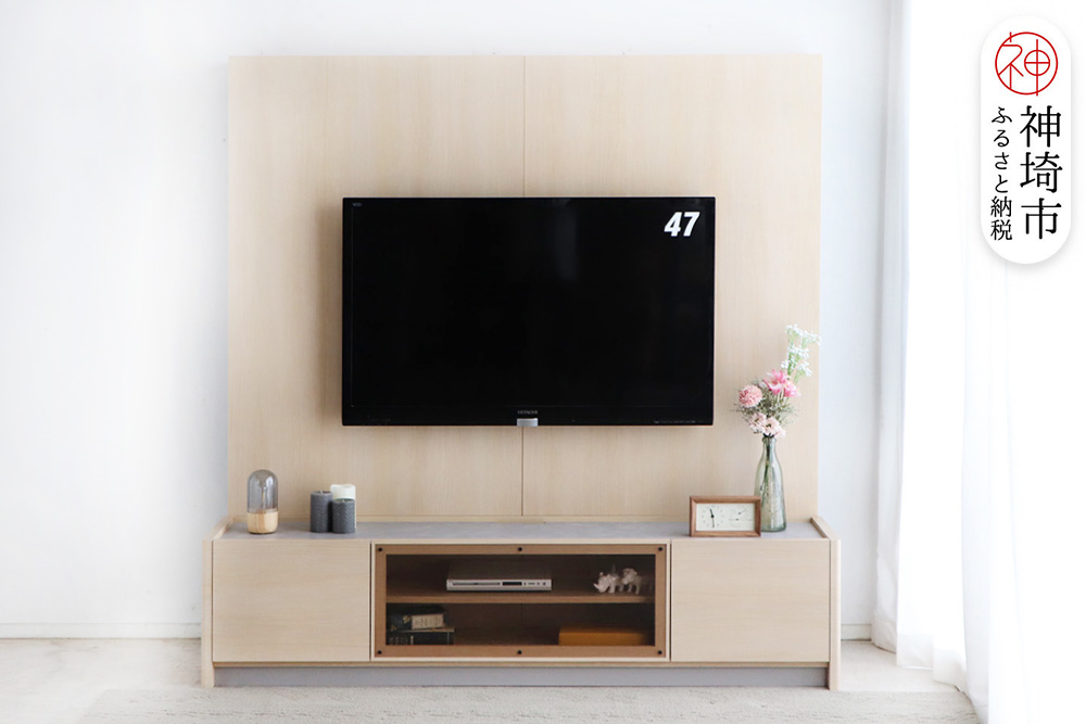 【東馬家具】シルト 180TV 175シェルフセット NA【TVボード リビング 国産 ふるさと納税】(H060701)