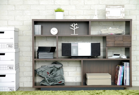 コルク 125シェルフ 【ラック 棚 インテリア おしゃれ 北欧 収納 完成品 開梱設置 梱包材引き取り 日本製 国産】(H062317)