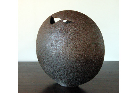 花器 B 【一輪挿し 手作り 陶器 オブジェ インテリア 癒し 贈り物】(H038103)