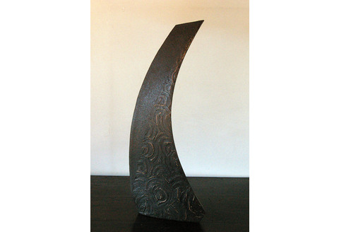 花器 A 黒 【一輪挿し 手作り 陶器 オブジェ インテリア 癒し 贈り物】(H038122)