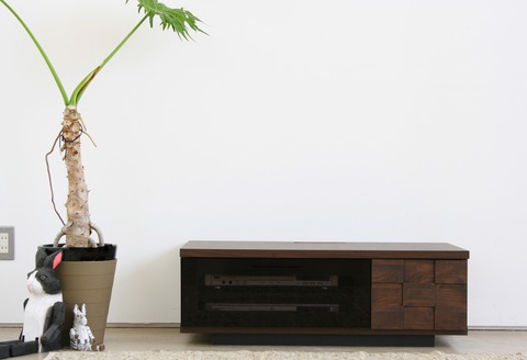 コルク 90TVボード 【テレビボード テレビ台 テレビ ローボード インテリア 開梱設置 梱包材引き取り AV機器収納  国産 完成品】(H062176)