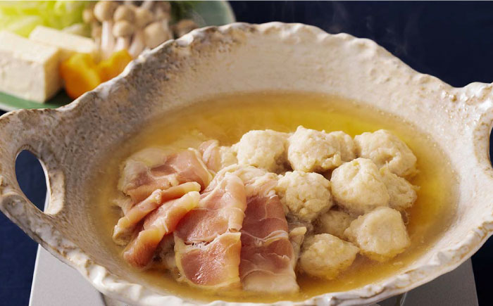 ＜鶏だしの美味しさを堪能！＞みつせ鶏 がばうま鍋（鶏だし）3～4人分×2袋 【スピード発送】吉野ヶ里町/ヨコオフーズ [FAE124]