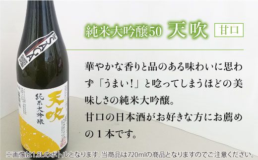 【The SAGA 認定酒】天吹2種飲み比べセット（純米大吟醸50/特別純米酒60 各720ml×1）【アスタラビスタ】 [FAM022]
