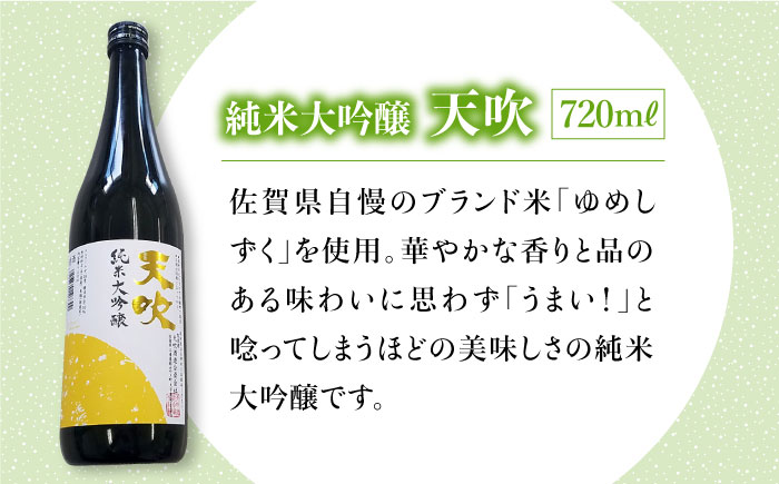 選び抜かれた日本酒【THE SAGA認定酒】天吹純米大吟醸・天山純米吟醸 720ml飲み比べセット【アスタラビスタ】 酒[FAM024]