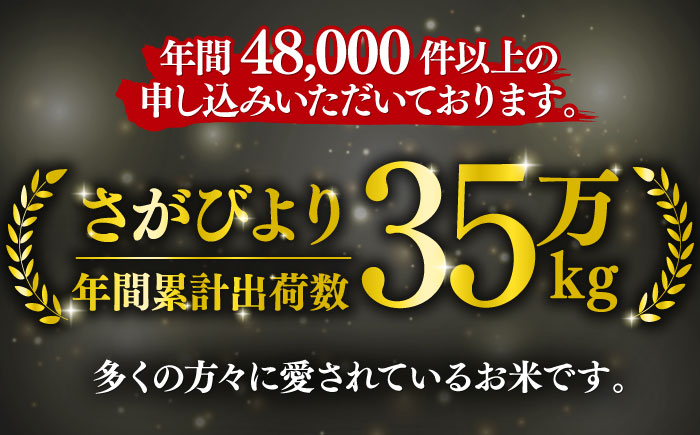 【新米・令和7年産】【10kg×6回定期便】【令和5年産】さがびより 計60kg（5kg×2袋）吉野ヶ里町/増田米穀 [FBM007]