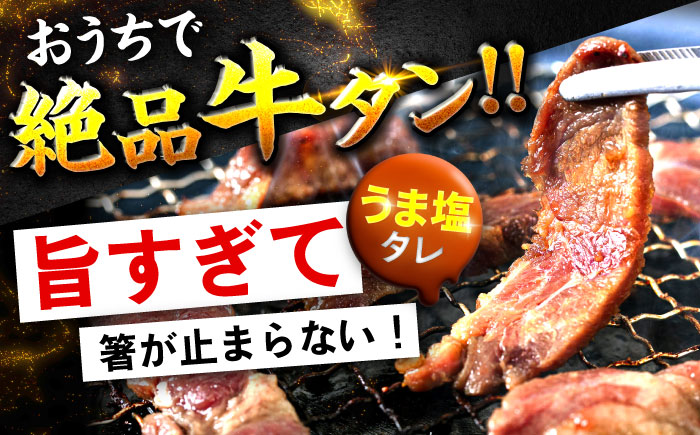 極上塩うまタレ 味付け牛タン 3kg(250g×12) 細切れ 小分け 吉野ヶ里町/やきとり紋次郎 [FCJ108]