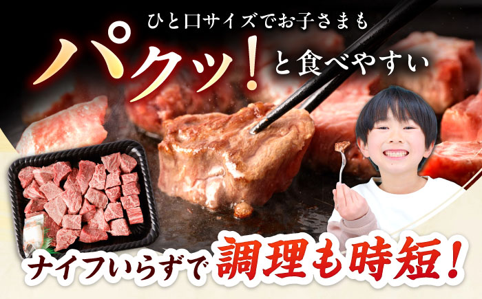 【全3回定期便】【訳あり】　佐賀牛 A4 A5等級 サイコロステーキ 400g 計1.2kg （モモ・ヒレ・イチボ・カルビ） 吉野ヶ里町/NICK’S MEAT [FCY041]