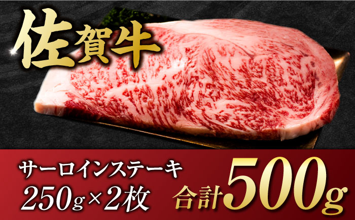 艶さし ！ 佐賀牛サーロインステーキ 500g （ 250g ×2枚） 吉野ヶ里町 ステーキ[FDB010]