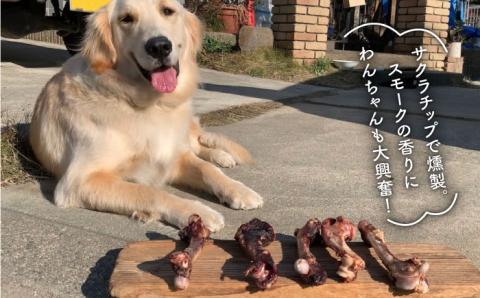 大型犬向け☆天然いのししのスモーク骨ガム6本【わんこin食堂】 [FCG053]