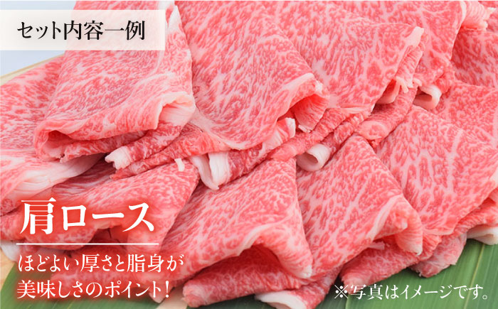 【2026年2月以降発送開始】＜全4回定期便＞和牛最高級ブランド佐賀牛 赤身＆霜降り スライス食べ比べセット 吉野ヶ里町/ミートフーズ華松 [FAY078]