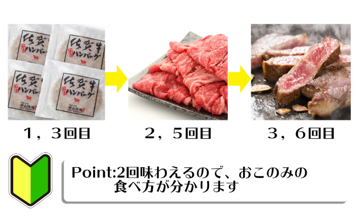 【佐賀牛お試し計6回定期便】佐賀牛の初心者限定定期便 [FAZ045]