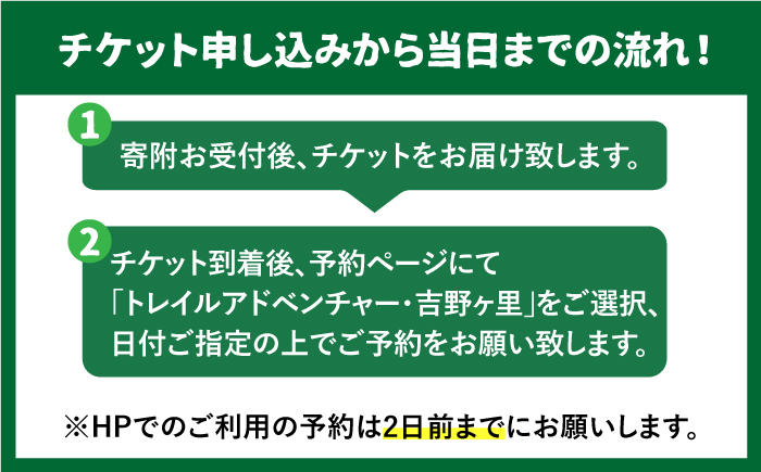 【トレイルアドベンチャー・吉野ヶ里】トレイル利用チケット1名分（コース利用のみ・自転車持ち込み） [FBQ006]