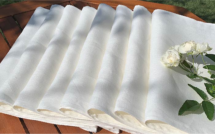 長く使える上質のリネン100％のフェイスタオル8枚セット 吉野ヶ里町/Dondonyokunaru  [FCF006]