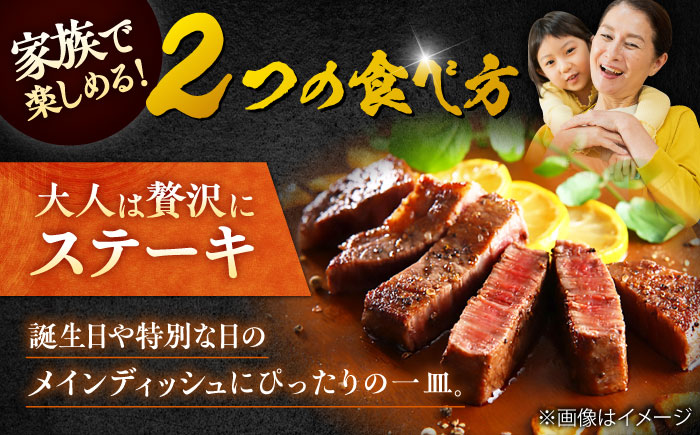 【全6回定期便】佐賀牛 赤身 希少部位 ヒレ セット (ステーキ180g×3 / サイコロステーキ400g)  吉野ヶ里町/やま田商店 [FCH027]