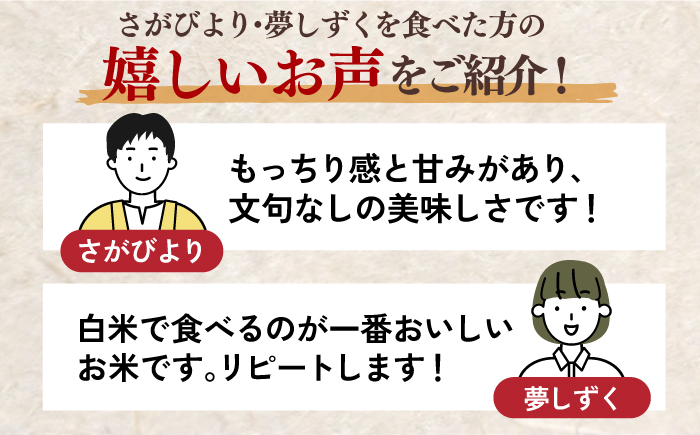 〈受付一時停止中〉【 ブランド米食べ比べ 】【令和5年産】さがびより ・ 夢しずく 合計10kg  吉野ヶ里町/増田米穀 [FBM031]