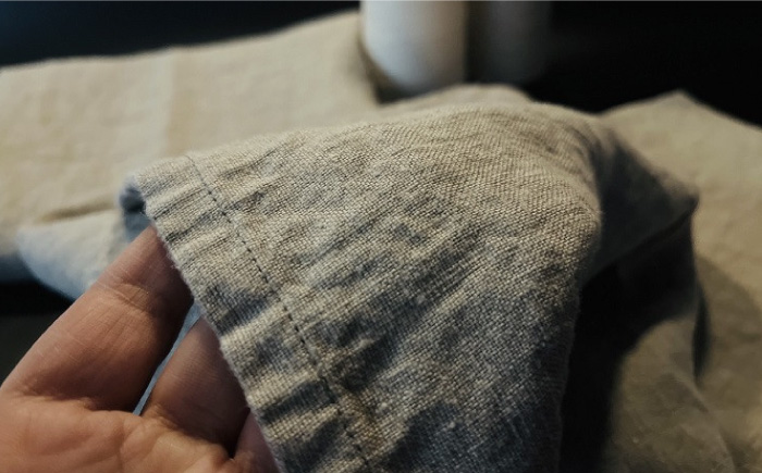 柔らか加工のリネン100％のバスタオル2枚、フェイスタオル5枚（5色）セット 吉野ヶ里町/Dondonyokunaru [FCF070]