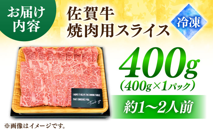 艶さし！ 佐賀牛 焼肉用（バラor肩orモモのいずれか1種） 400g 吉野ヶ里町 [FDB076]