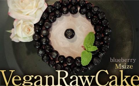 植物性100％ Vegan Raw Cake Blueberry（ブルーベリー/Mサイズ）お砂糖・小麦粉・乳製品不使用のスイーツ Dondonyokunaru/吉野ヶ里町 [FCF053]
