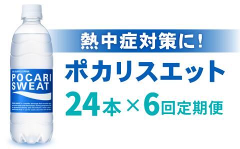 【熱中症対策】＜6回定期便＞500ml 1箱（24本）×6回 ポカリスエット 吉野ヶ里町/大塚製薬[FBD007]