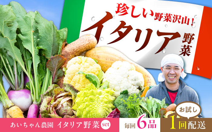 【6品】農薬に頼らない！カラダにやさしい「イタリア野菜」セット（ショート）【吉野ヶ里あいちゃん農園】[FAA013]