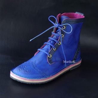 【Marikok】オーダーメード レザーブーツ【オーダーメード オーダー 手作り レザー ブーツ 本革 牛革 スエード 靴 足に優しい 柔らかい 日本製】 K068008