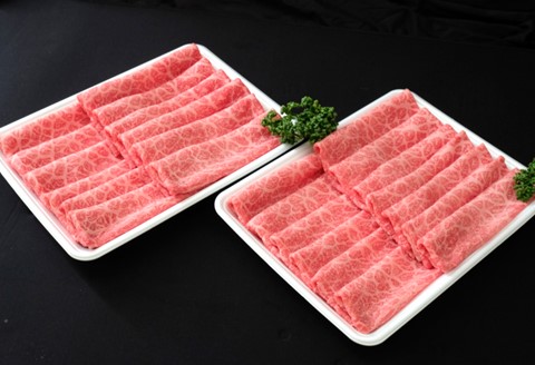 佐賀牛 食べ比べ 肩ローススライス500g＋モモスライス500g【佐賀牛 霜降り肉 赤身 もも肉 ロース肉 サシ すき焼き しゃぶしゃぶ 焼きしゃぶ やわらか ブランド肉】K030121