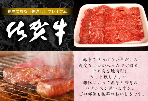 佐賀牛ウデ・モモ焼肉用 500g【佐賀牛 サシ 赤身 焼肉 バーベキュー BBQ 柔らかい 旨味 ボリューム 真空】 K062016
