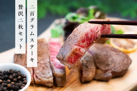 《佐賀牛》「梁井」霜降りロースステーキ 2枚 400g【佐賀牛 霜降り肉 ロース肉 サシ ステーキ 肉汁 とろける やわらか 美味しい ブランド肉】 K081037