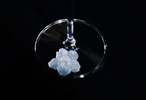 桜の酔ワイングラス(1個入)【ワイングラス クリスタル 桜 ギフト 御祝 記念日】 K024075