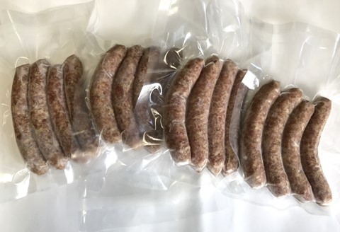 無添加手作りウインナー 4袋セット【国産豚 完全無添加 無添加 安心 安全 美味しい ホットドック 焼肉 BBQ 朝食 小分け お中元 お歳暮 セット 自信作】K007013