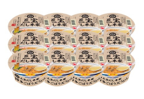 三宝だし本家 博多ごぼう天うどん 12食入り(1ケース)【サンポー サンポー食品 カップ麺 カップラーメン うどん ごぼう天 ごぼ天 麺】 K001043