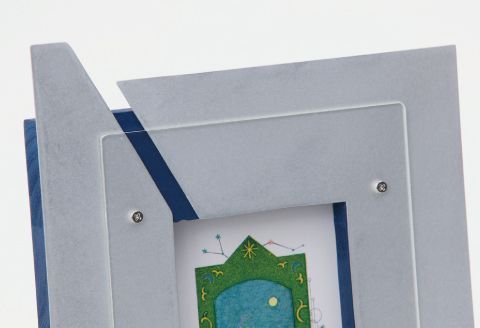 作家さんが1つ1つ製作!!｢アルミスクエア ポストカードフレーム｣ 1個【お部屋をオシャレに演出!!】G-135