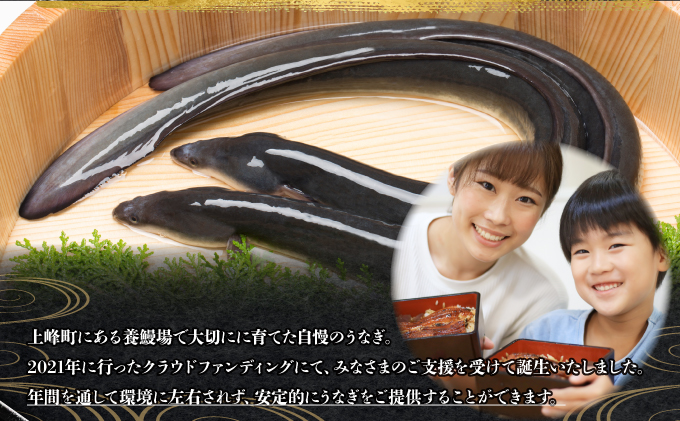 上峰町産うなぎ200g×2尾 D-632-PE