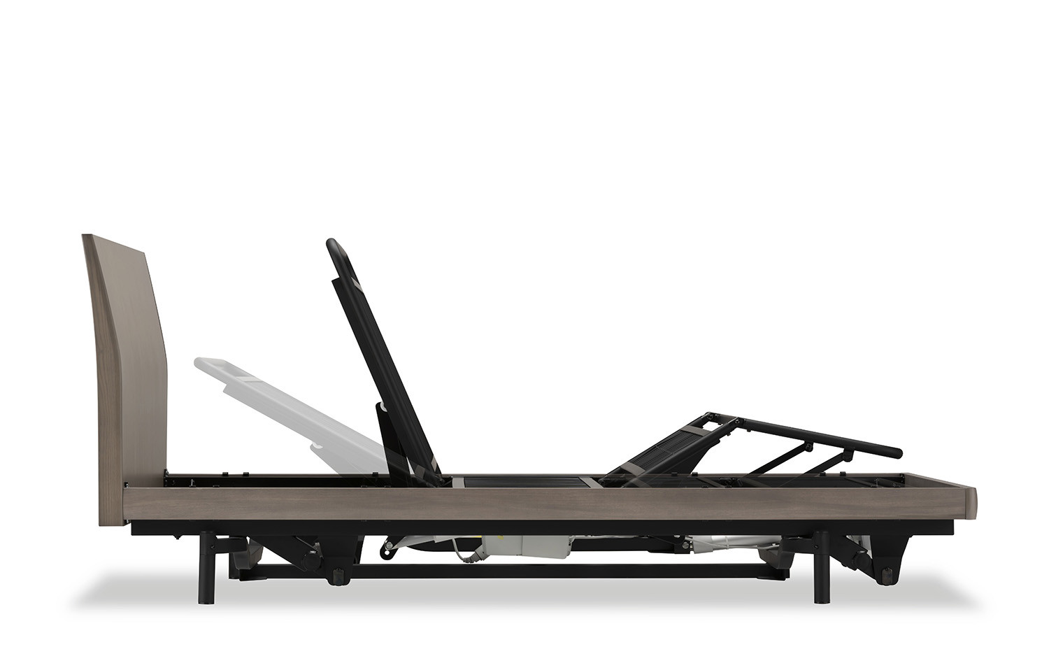 フランスベッド電動リクライニングGS-01F（3モーター：背上げ・脚上げ・上下昇降）レッグタイプ　マットレス付き（シングル）