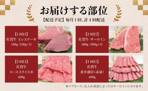 佐賀牛セット 年4回定期便コース(3人前)