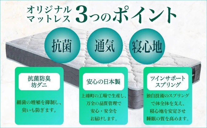 フランスベッド テレス01F 脚付きタイプ シングル マットレス付き T-125