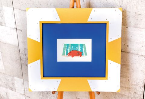 手刷りの暖かみ感じる｢縁起物十二支版画 インテリアアート｣ 1個【20個限定!!】H-195