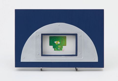 作家さんが1つ1つ製作!!｢ハーフムーンフレーム｣ 1個【アルミ!】E-234