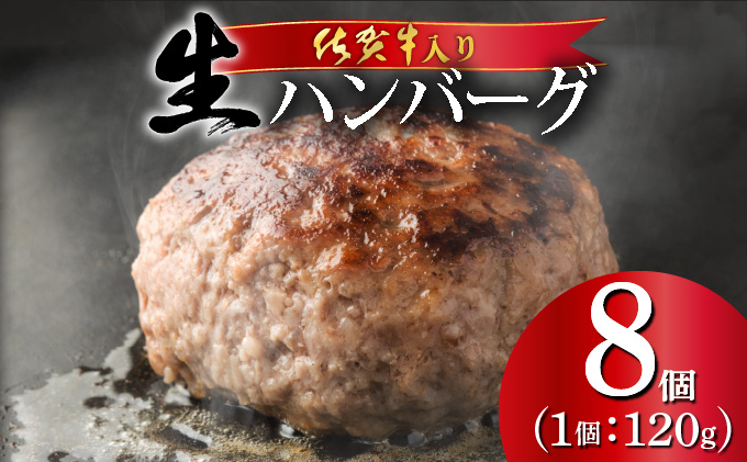 《数量限定》佐賀牛ハンバーグ120g×8個 [A-105-PE]