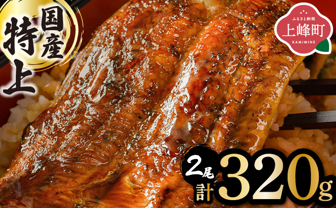 《2026年4月発送》『国産』うなぎ蒲焼 2尾 計320g [B-1124-PE(4)]