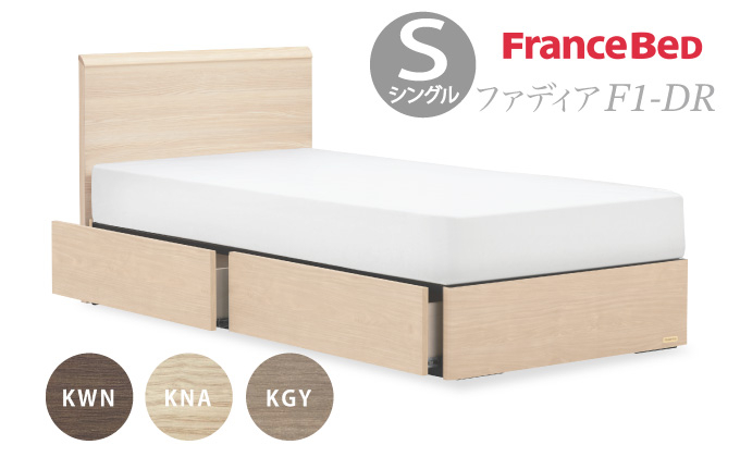 フランスベッド ファディア FAD-F1 DR（引き出し付き260mm） 【 フレームのみ 】 S シングル