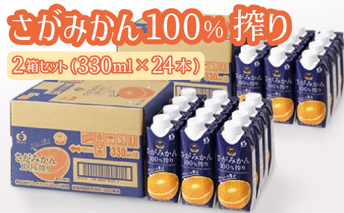 【最短14営業日以内出荷】さがみかん100%搾り 330ml×12本 2箱セット(24本) 【D-644-KR】