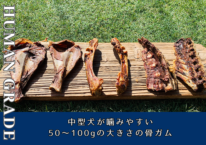 FB177_中型犬向け☆天然いのししの骨ガム4本（300～400g）【定